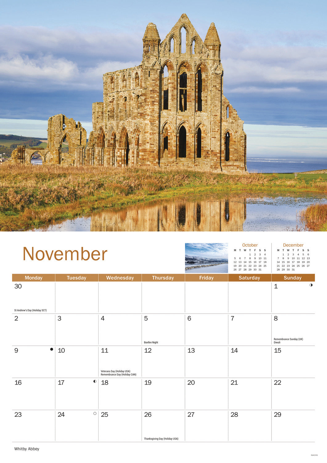 North York Moors A4 Calendar 2026
