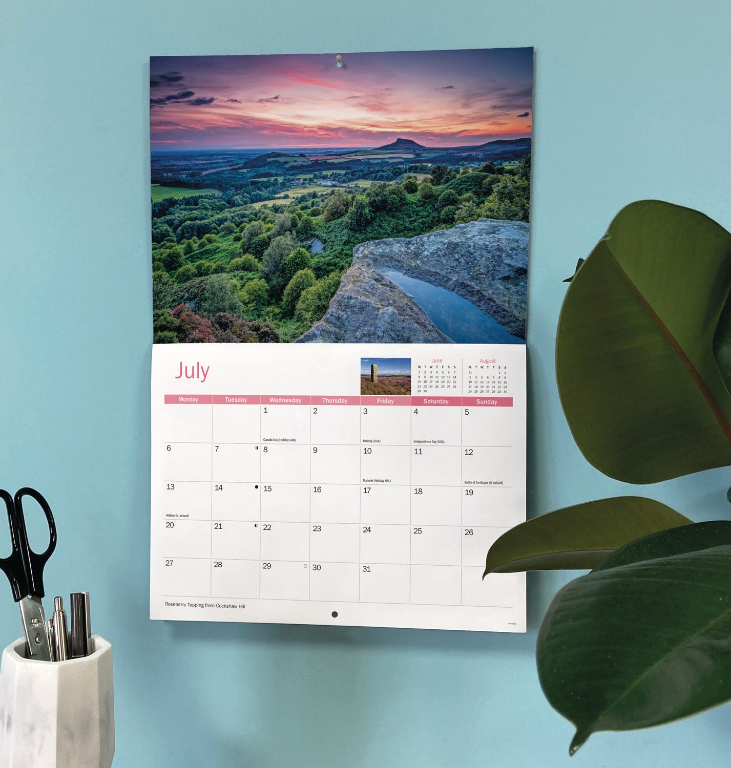 North York Moors A4 Calendar 2026