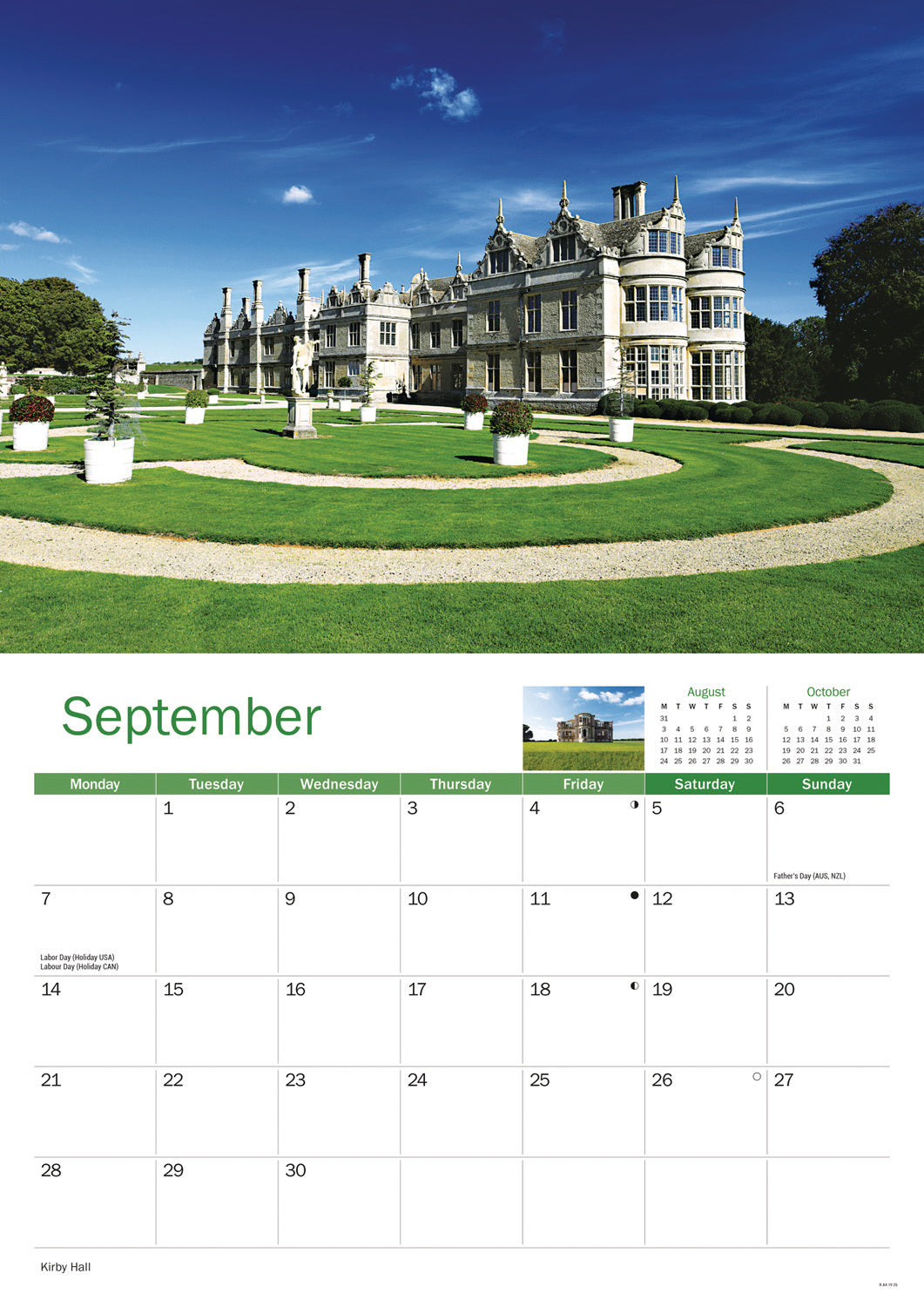 Northamptonshire A4 Calendar 2026