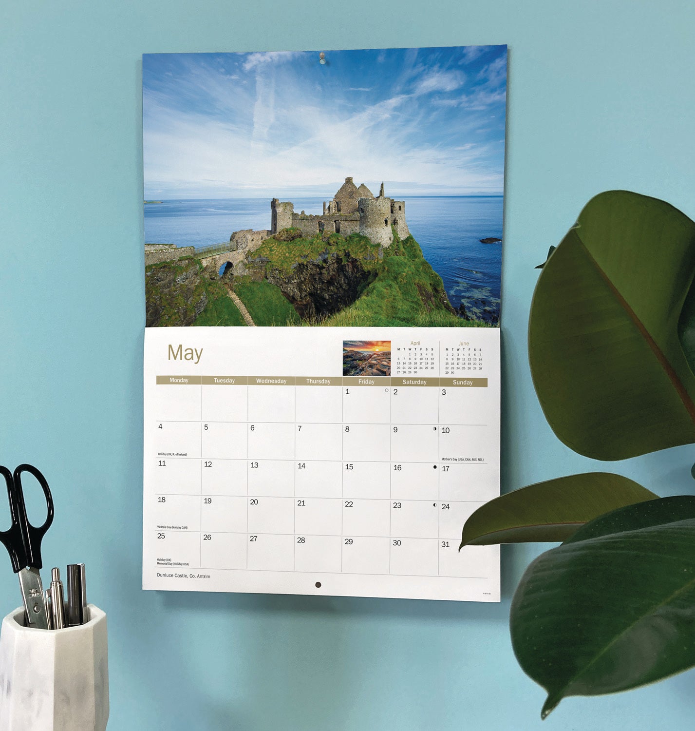 Northern Ireland A4 Calendar 2026