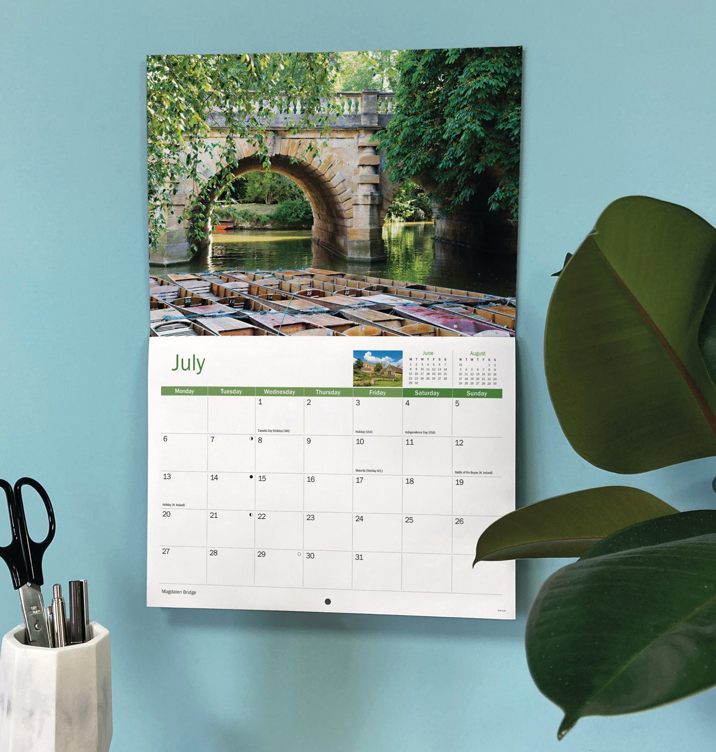 Oxford A4 Calendar 2026