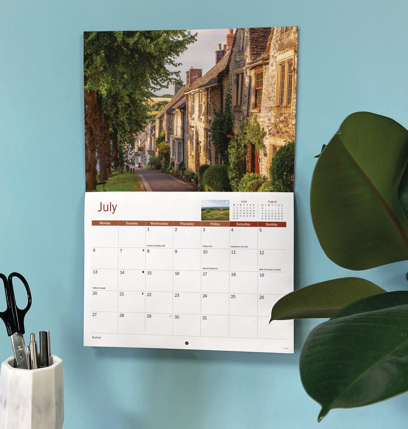Oxfordshire A4 Calendar 2026