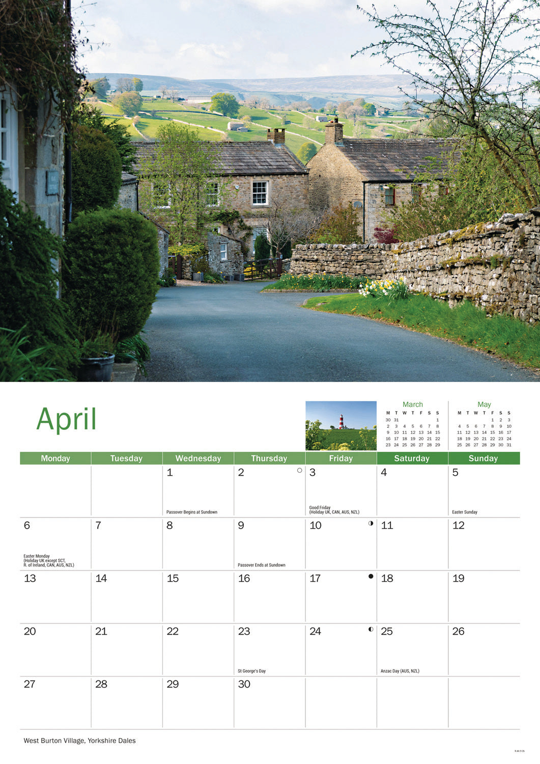 Rural Britain A4 Calendar 2026