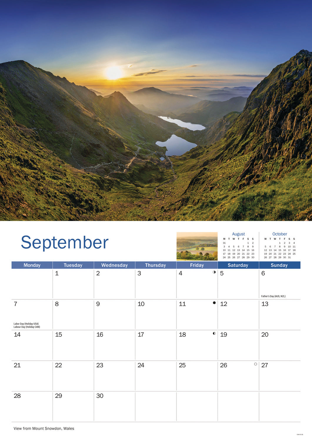 Rural Britain A4 Calendar 2026
