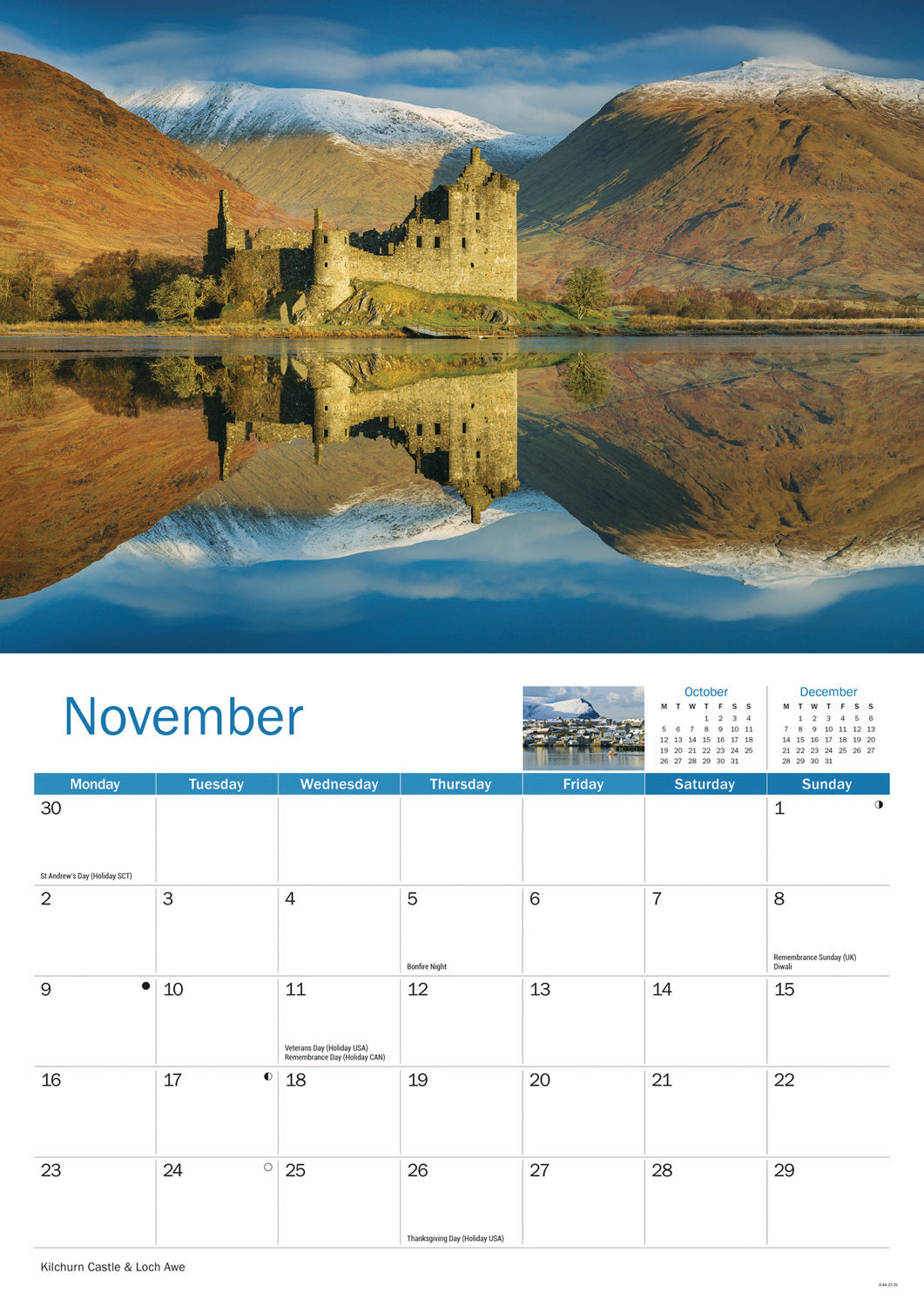 Scottish Highlands & Islands A4 Calendar 2026