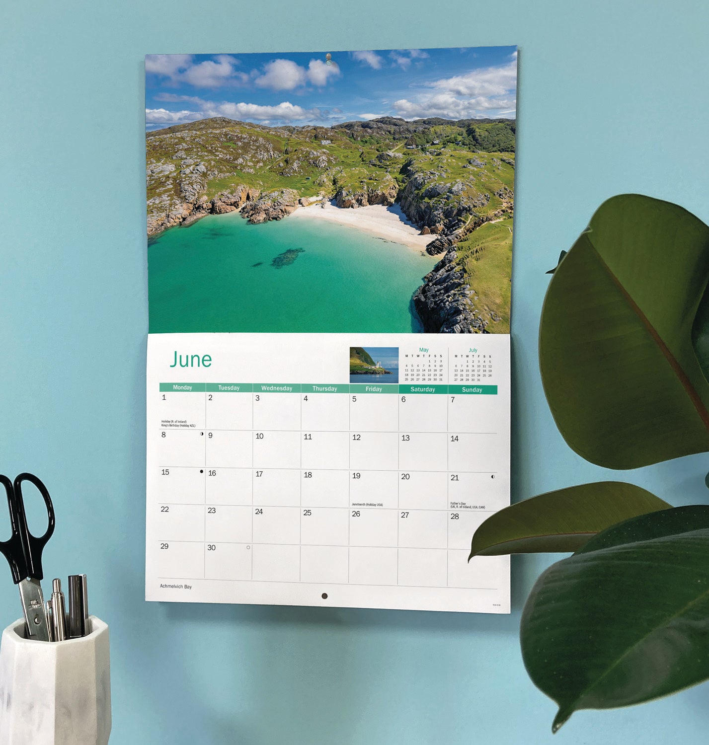 Scottish Highlands & Islands A4 Calendar 2026