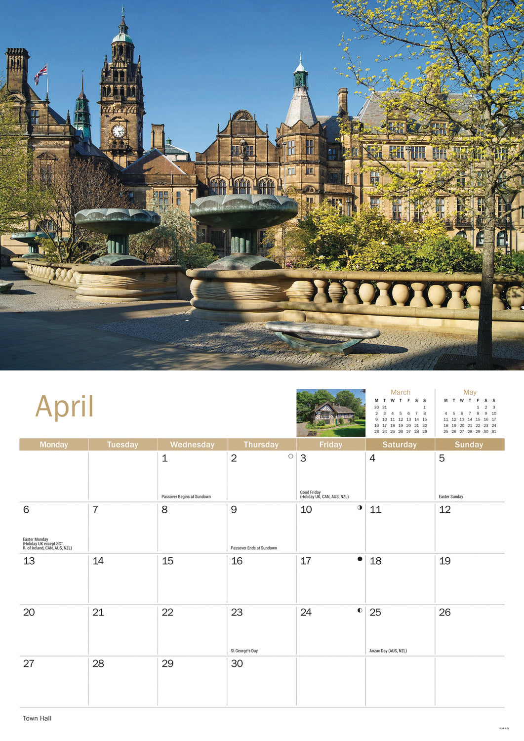 Sheffield A4 Calendar 2026