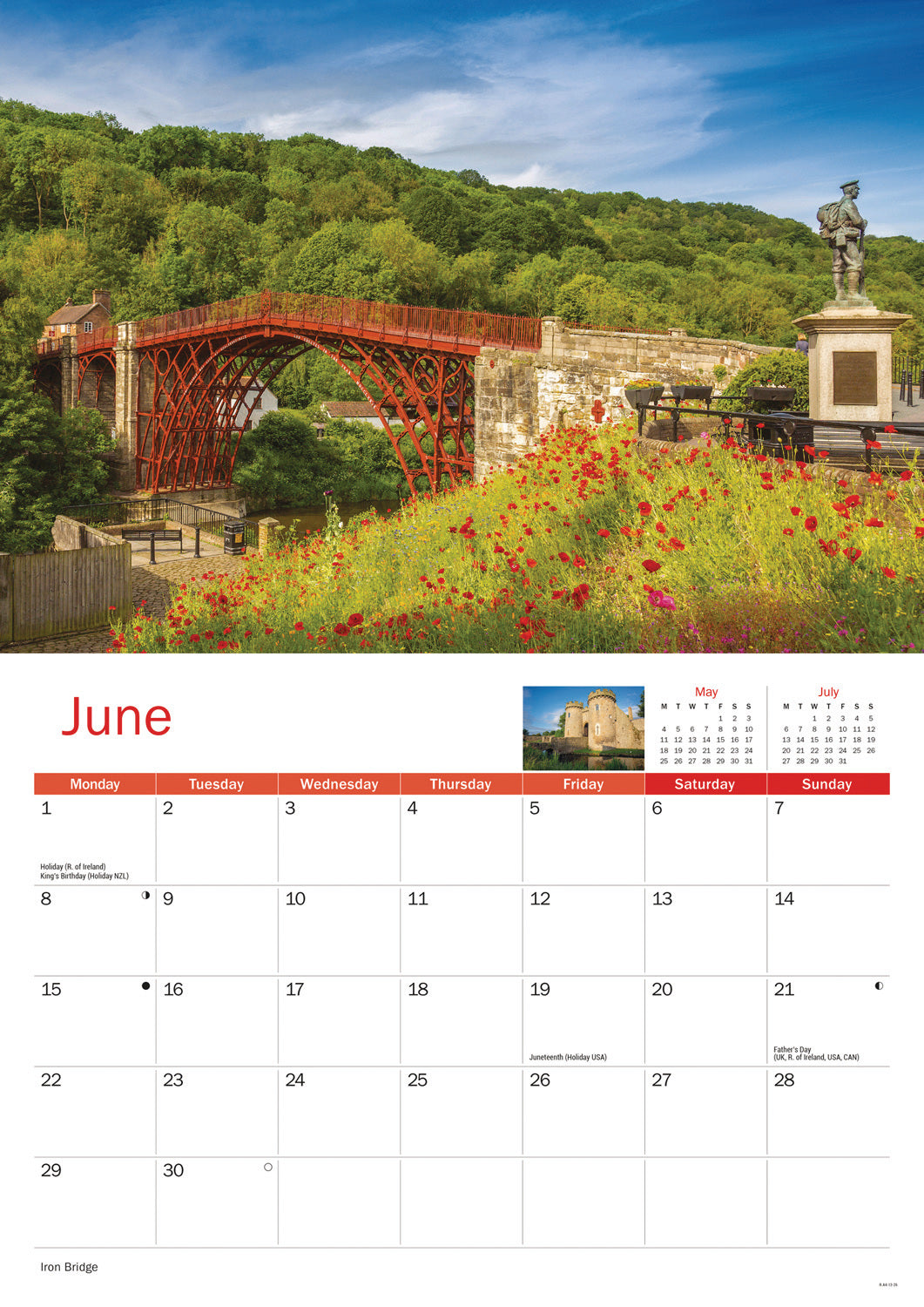 Shropshire A4 Calendar 2026