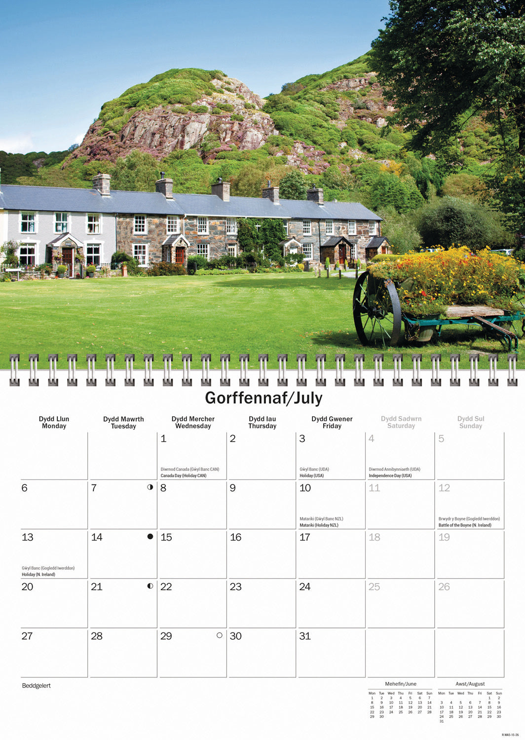 Snowdonia A5 Calendar 2026