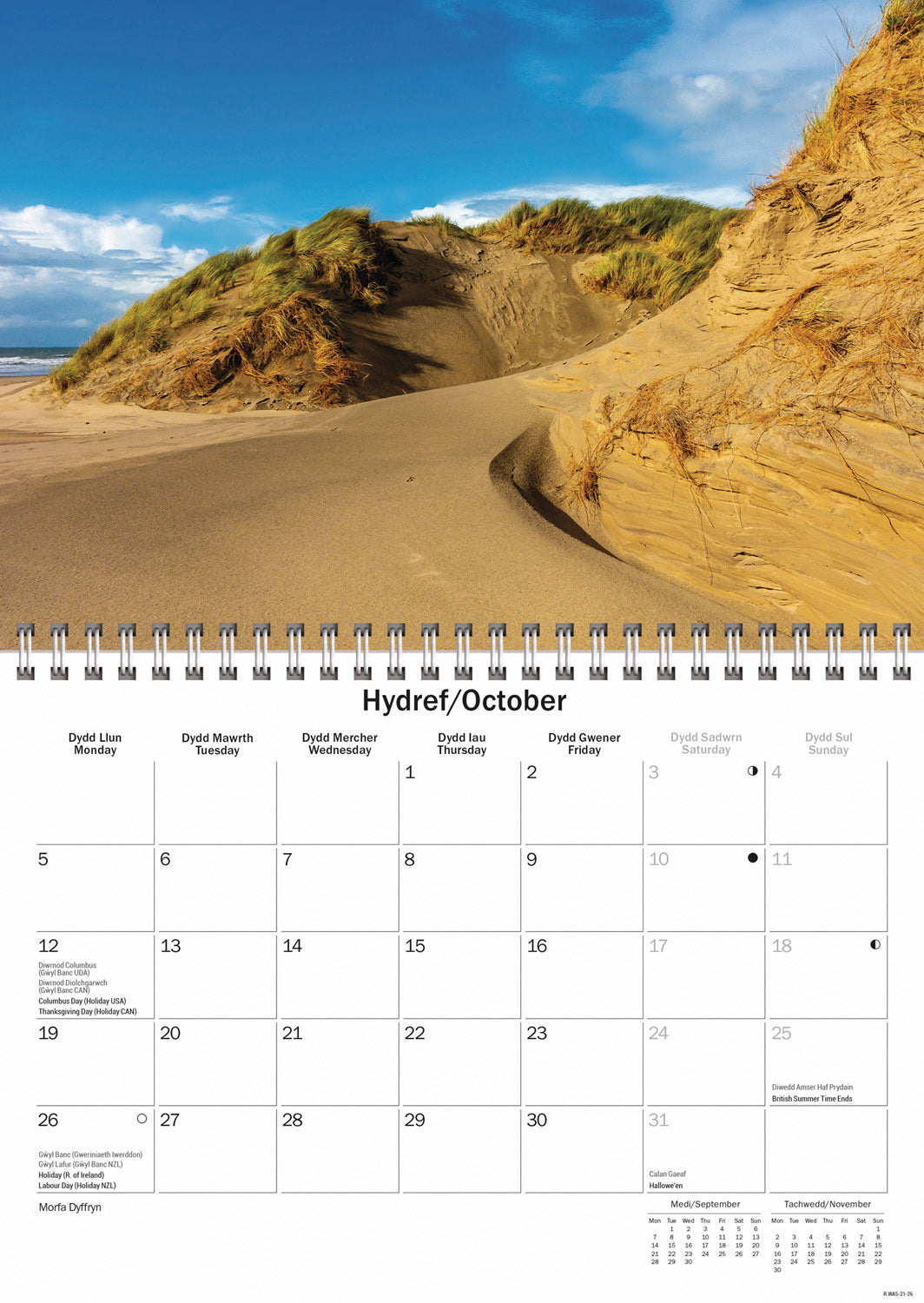 Snowdonia A5 Calendar 2026