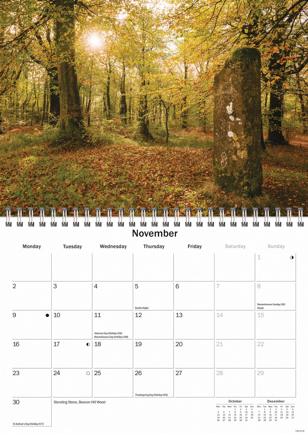 Somerset A5 Calendar 2026