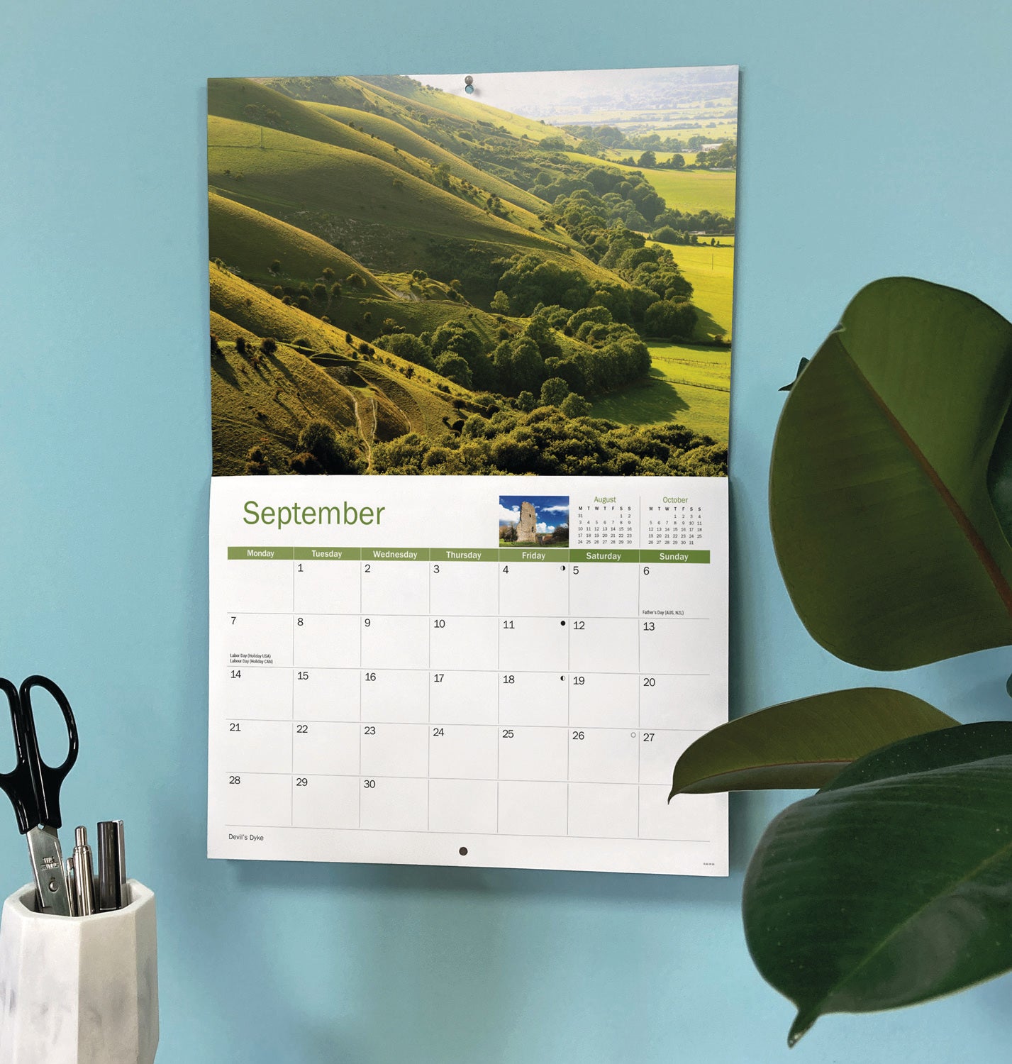 South Downs A4 Calendar 2026