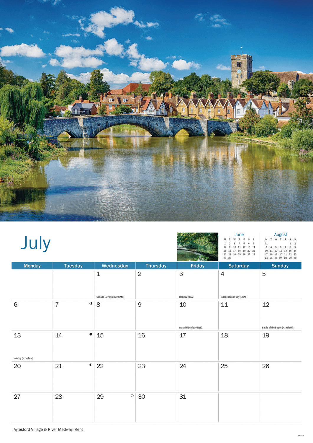 South East England A4 Calendar 2026