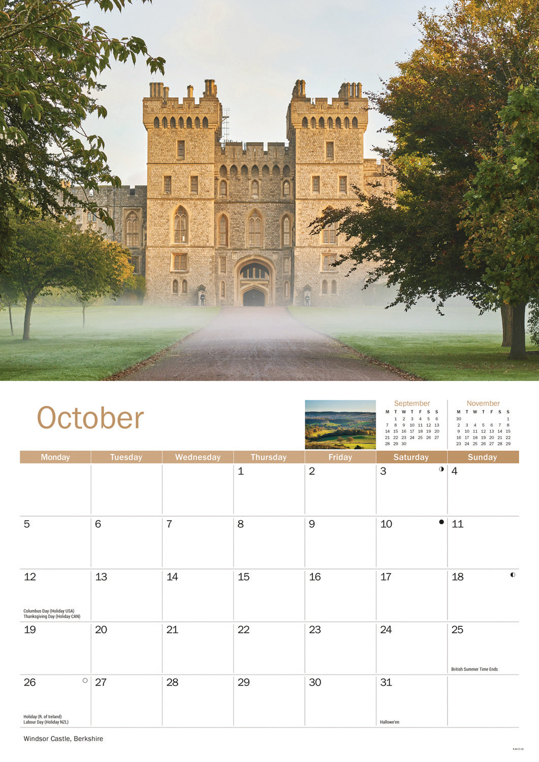 South East England A4 Calendar 2026