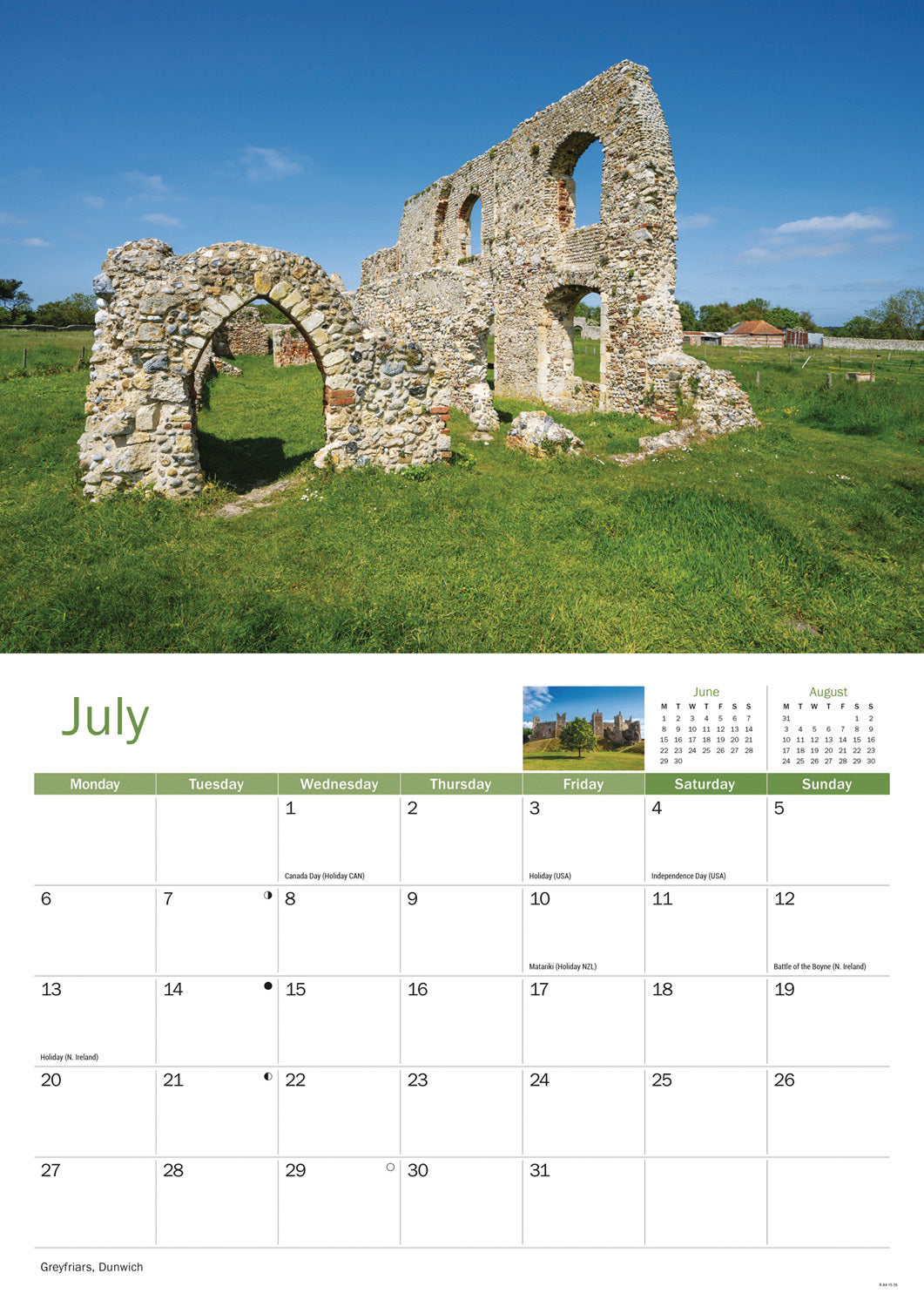 Suffolk A4 Calendar 2026