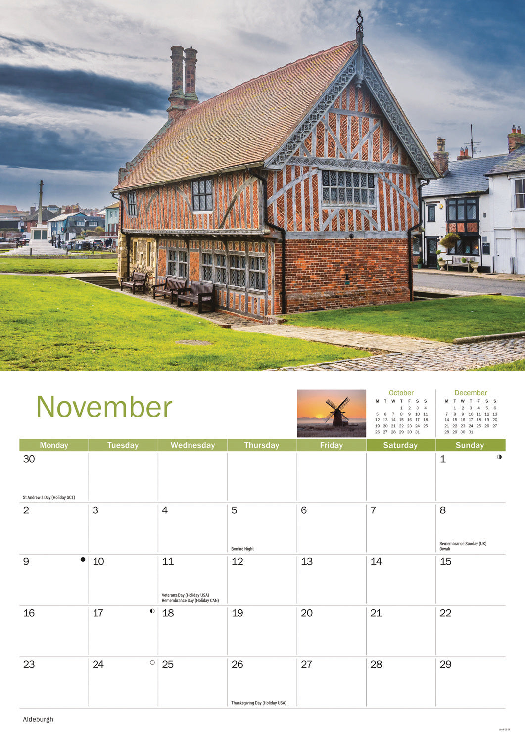 Suffolk A4 Calendar 2026