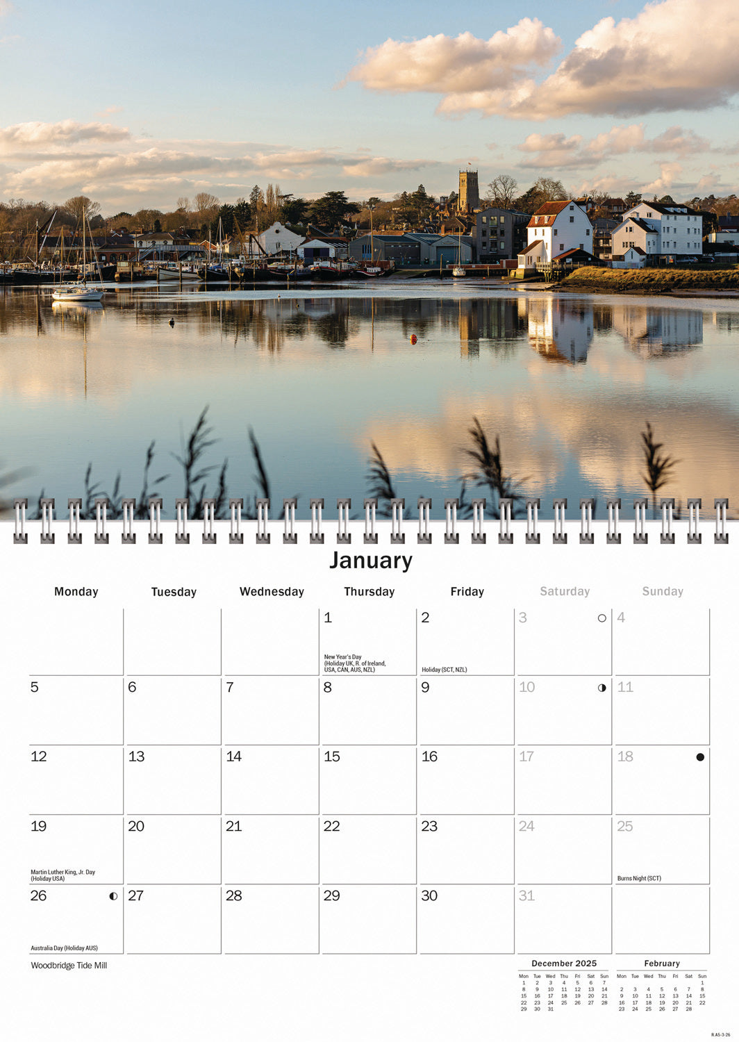 Suffolk A5 Calendar 2026