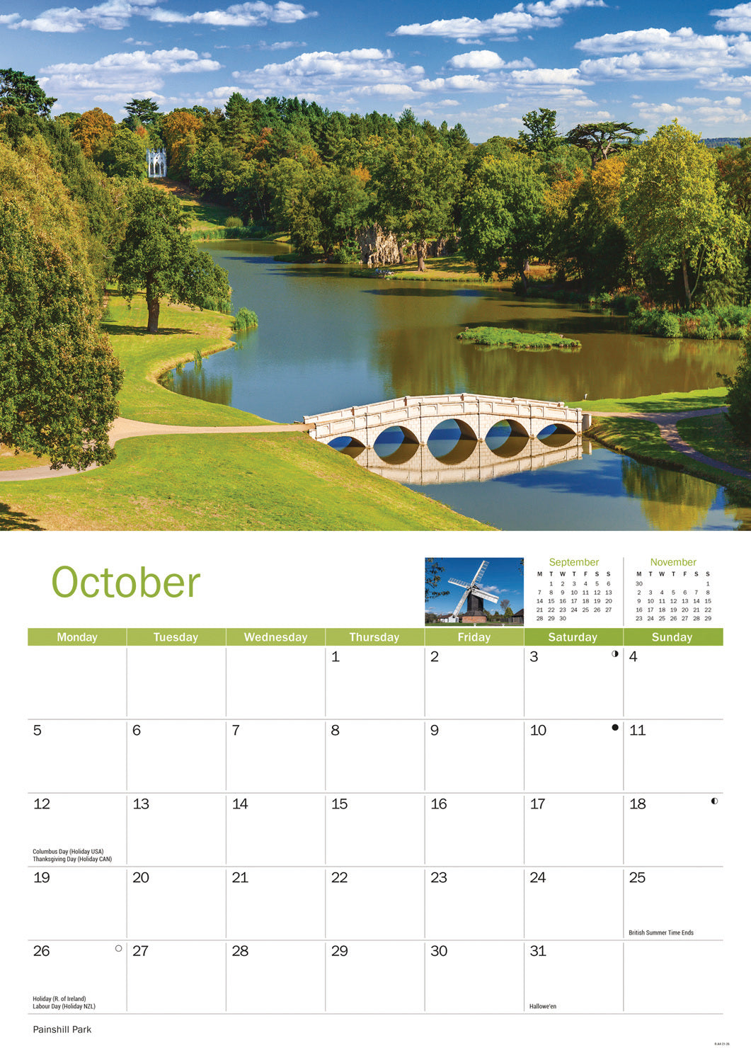 Surrey A4 Calendar 2026