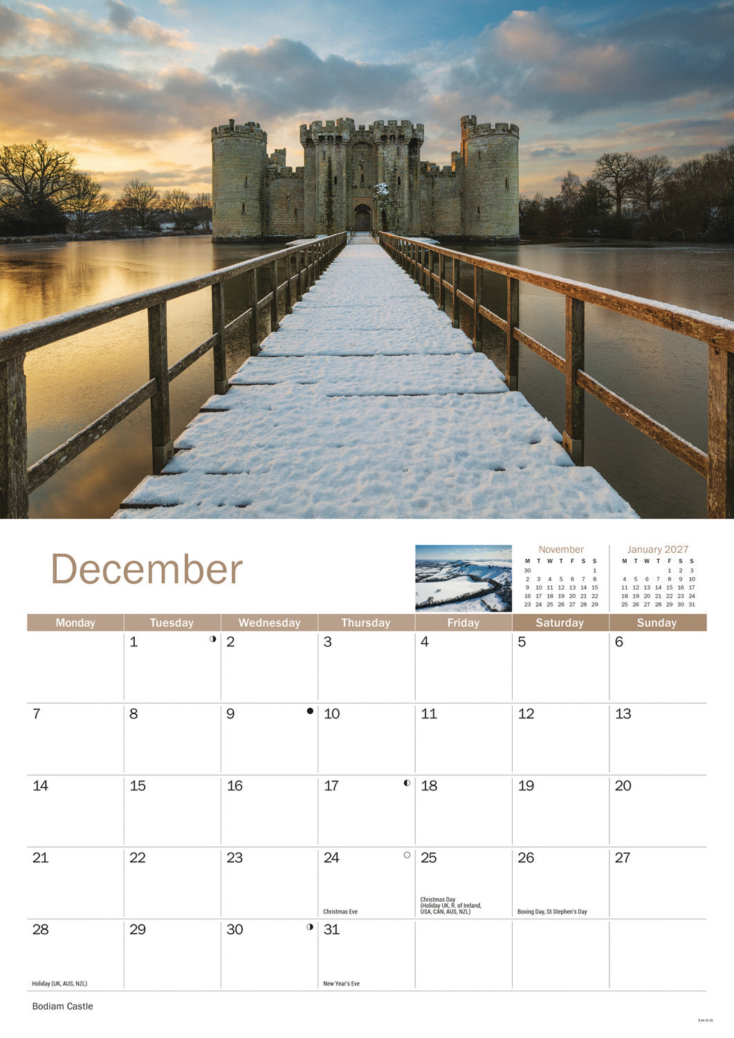 Sussex A4 Calendar 2026