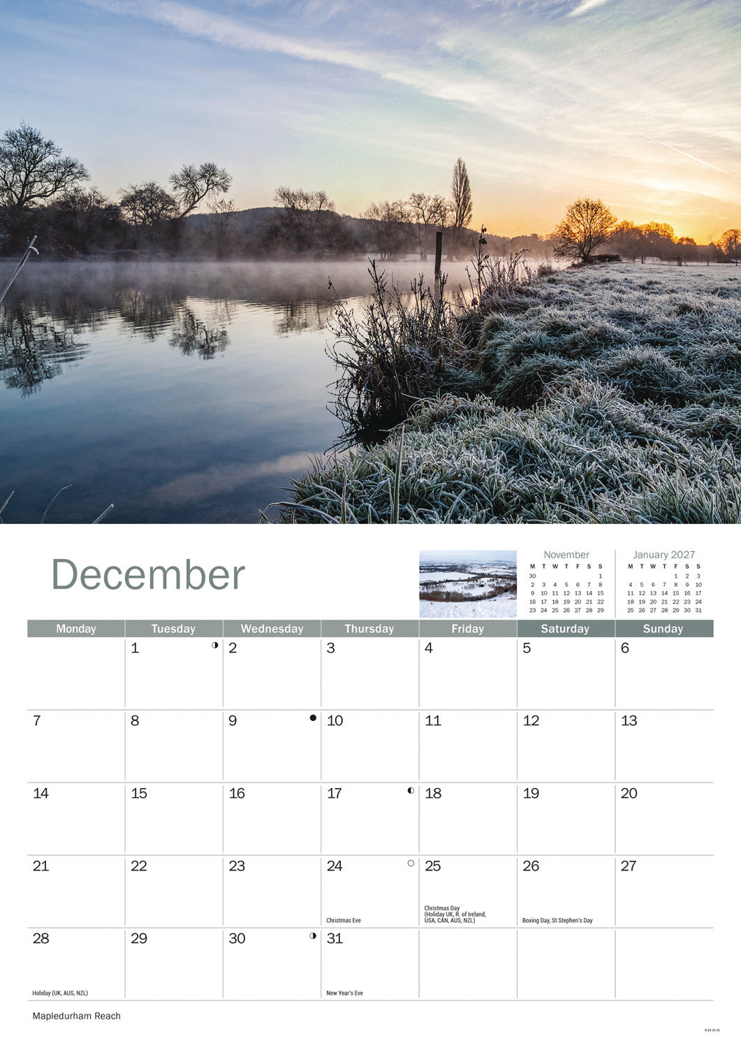 Thames & Chilterns A4 Calendar 2026