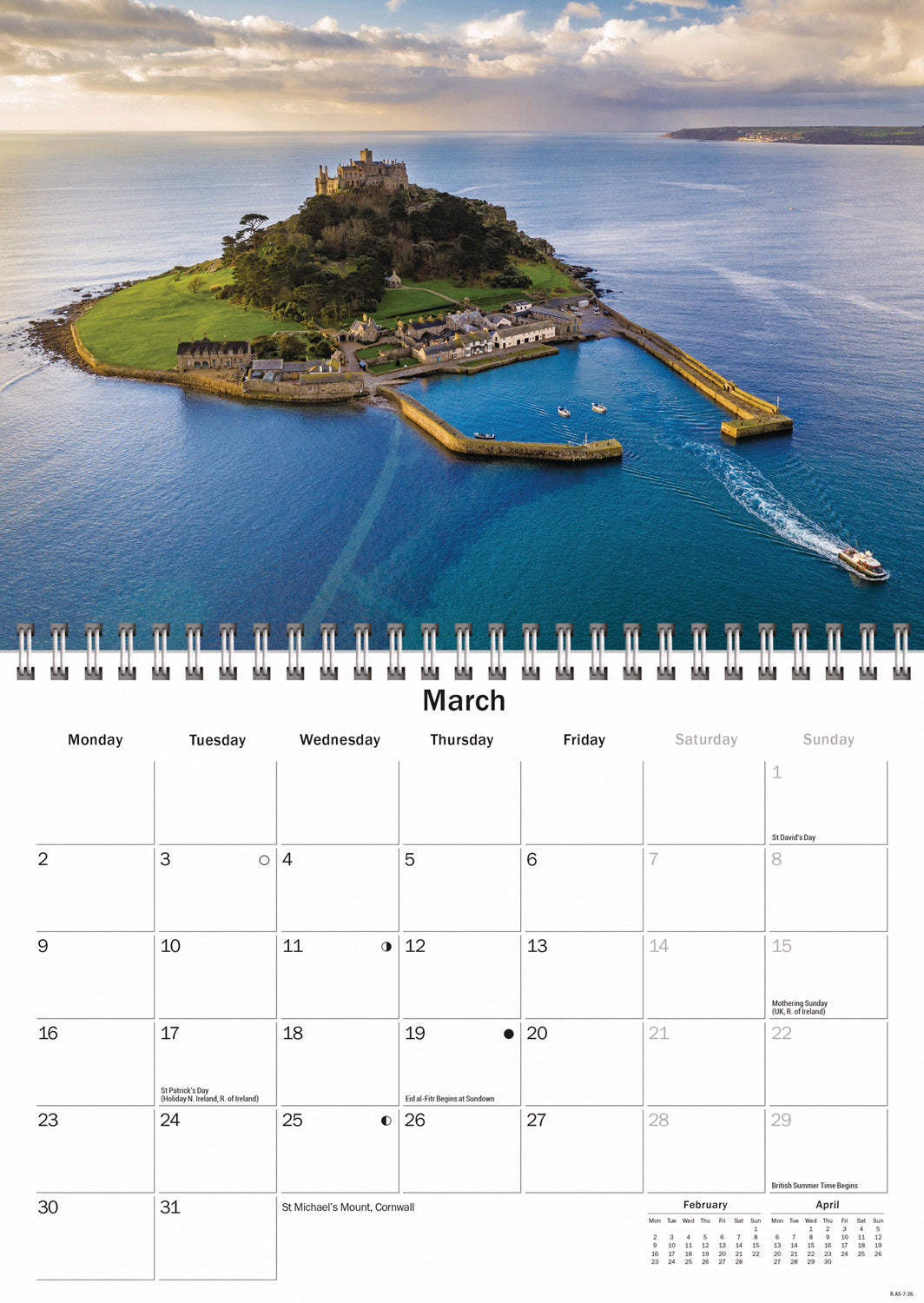 West Country A5 Calendar 2026
