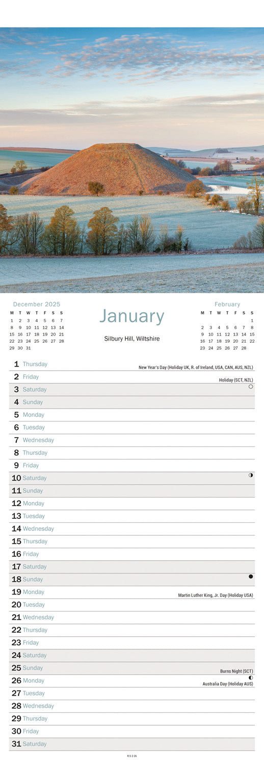 West Country Slim Calendar 2026