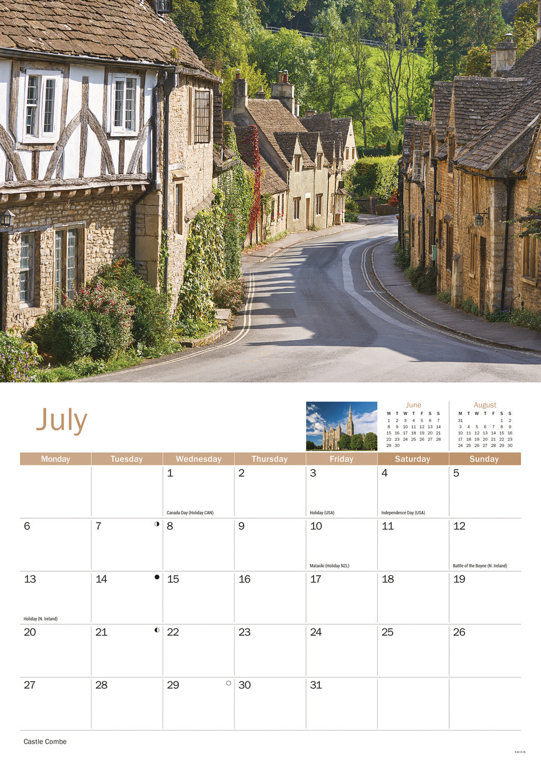 Wiltshire A4 Calendar 2026