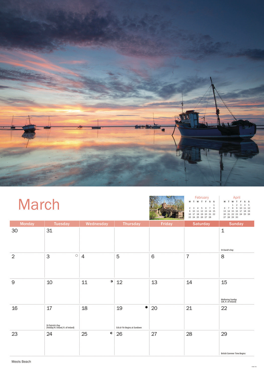 Wirral A4 Calendar 2026