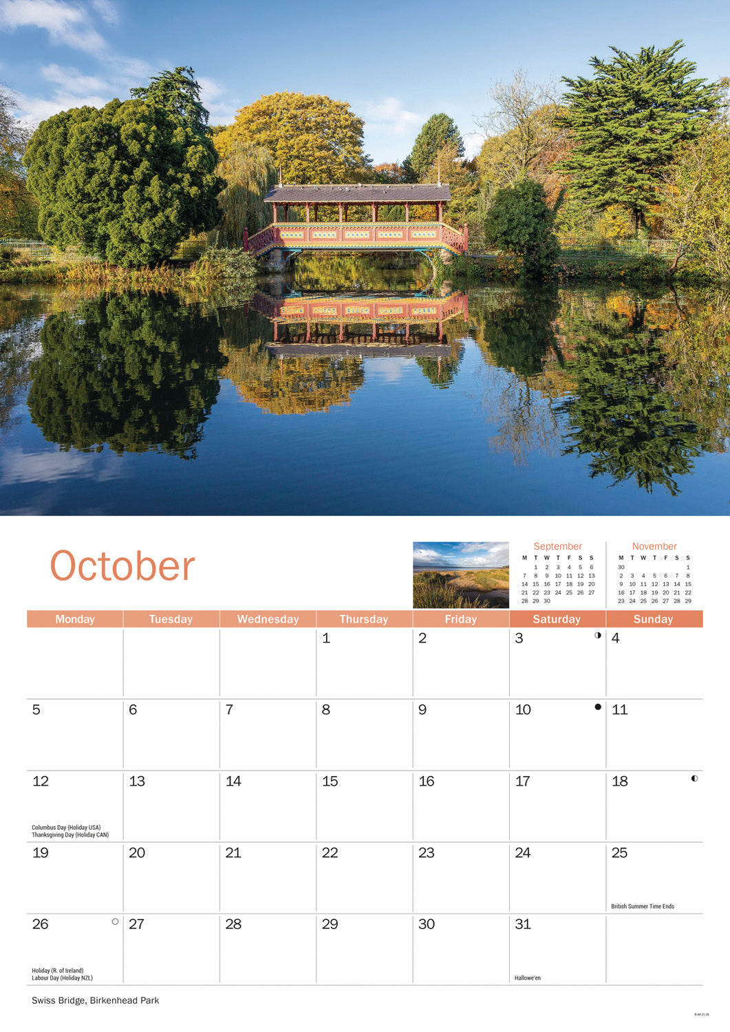 Wirral A4 Calendar 2026