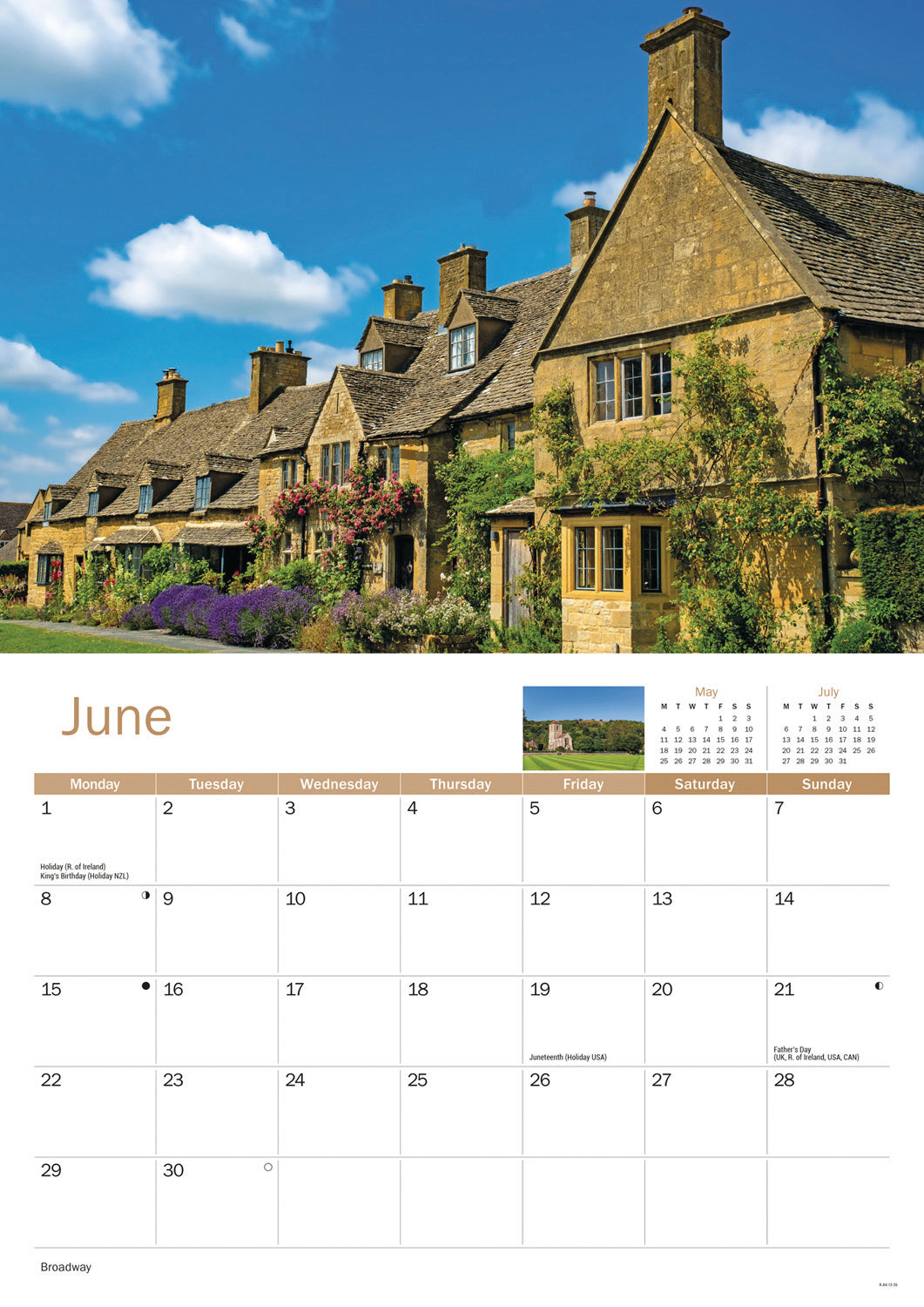 Worcestershire A4 Calendar 2026