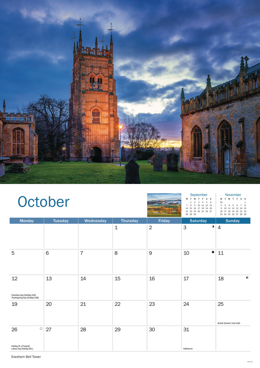 Worcestershire A4 Calendar 2026