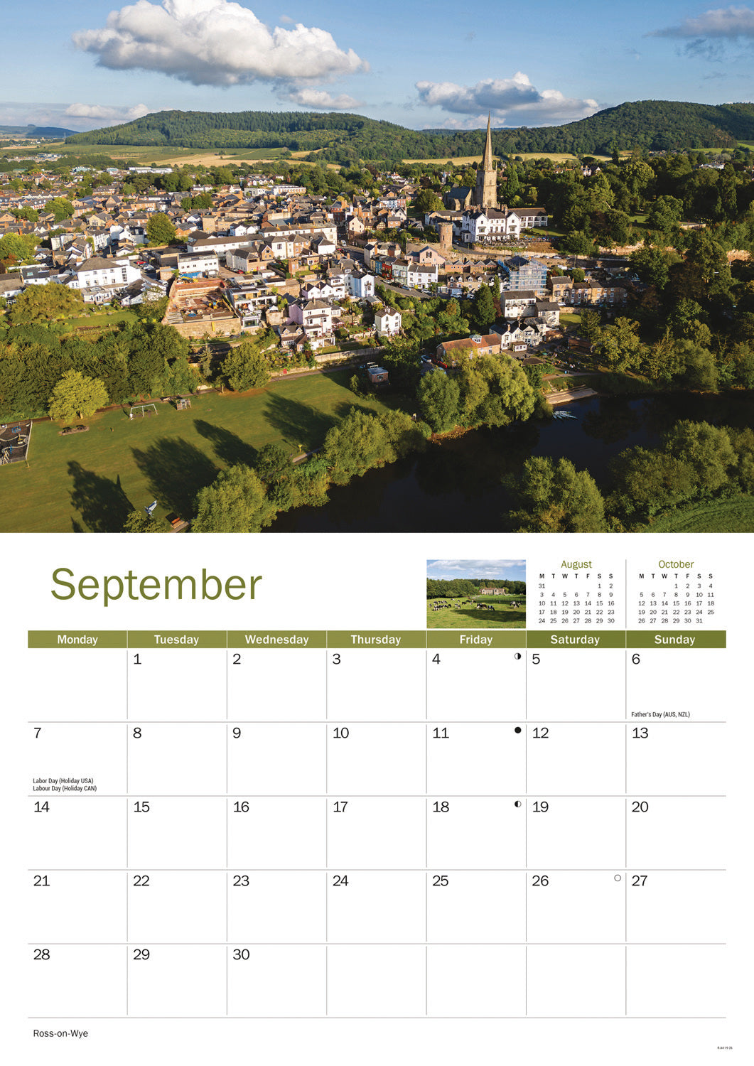 Wye Valley & The Forest of Dean A4 Calendar 2026