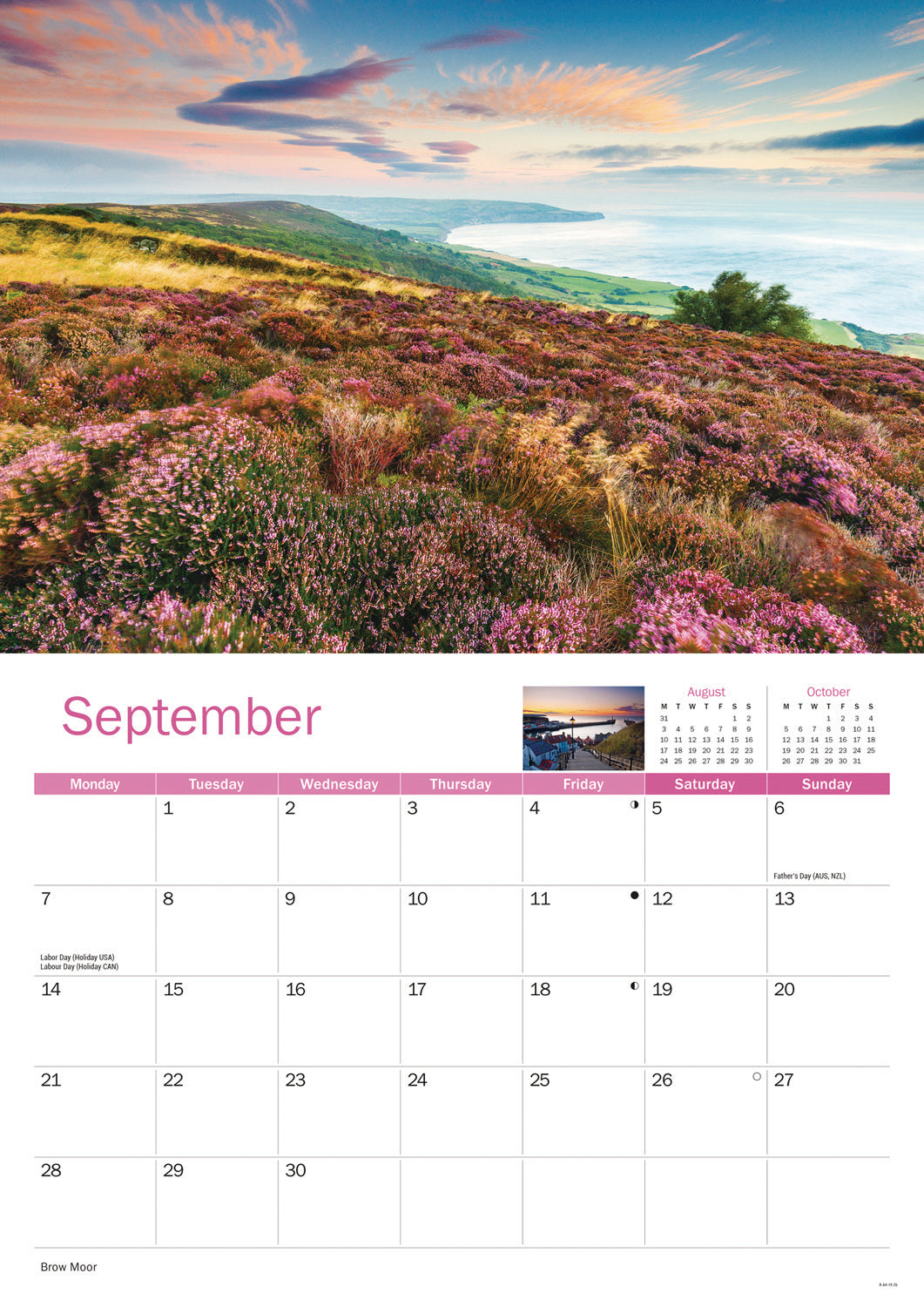 Yorkshire A4 Calendar 2026