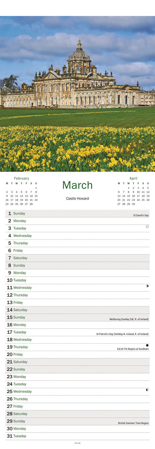 Yorkshire Slim Calendar 2026