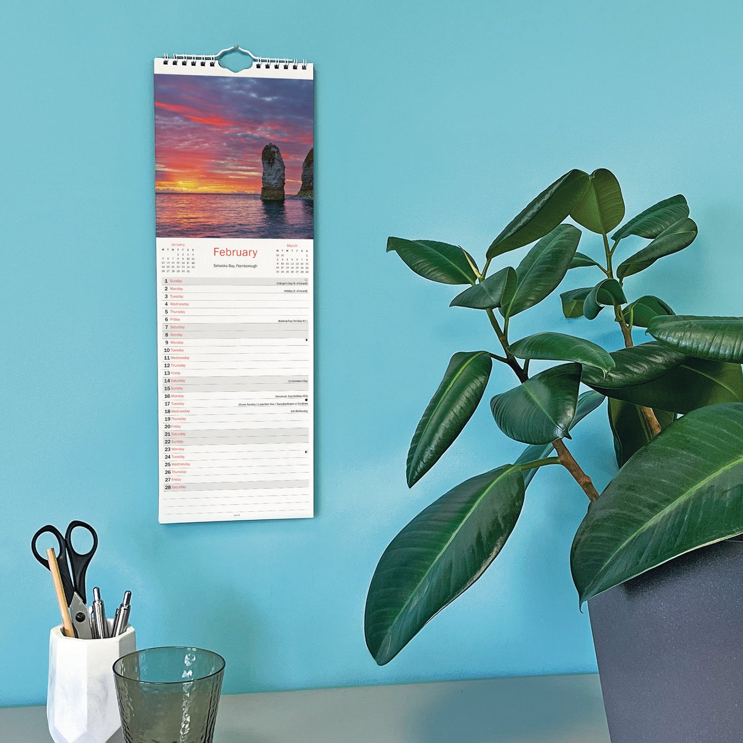 Yorkshire Slim Calendar 2026