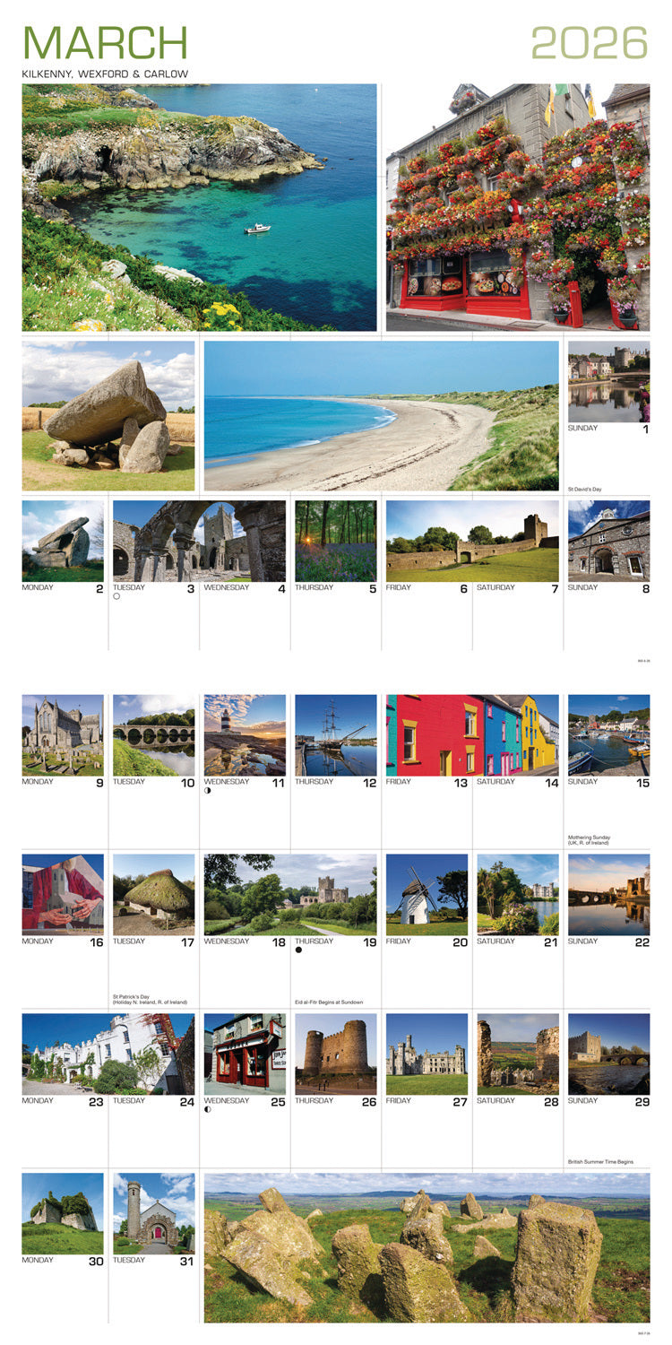 Around Ireland Wall Calendar 2026