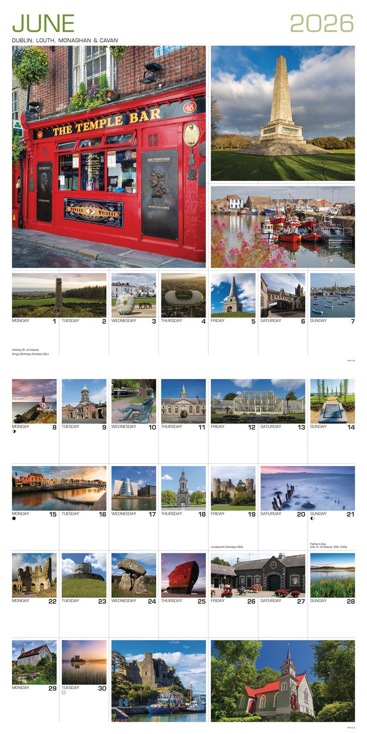 Around Ireland Wall Calendar 2026