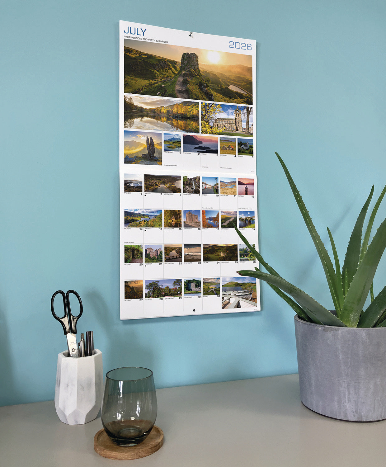 Around Scotland Wall Calendar 2026