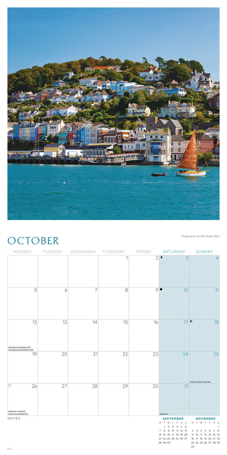 Beauty of Devon Wall Calendar 2026