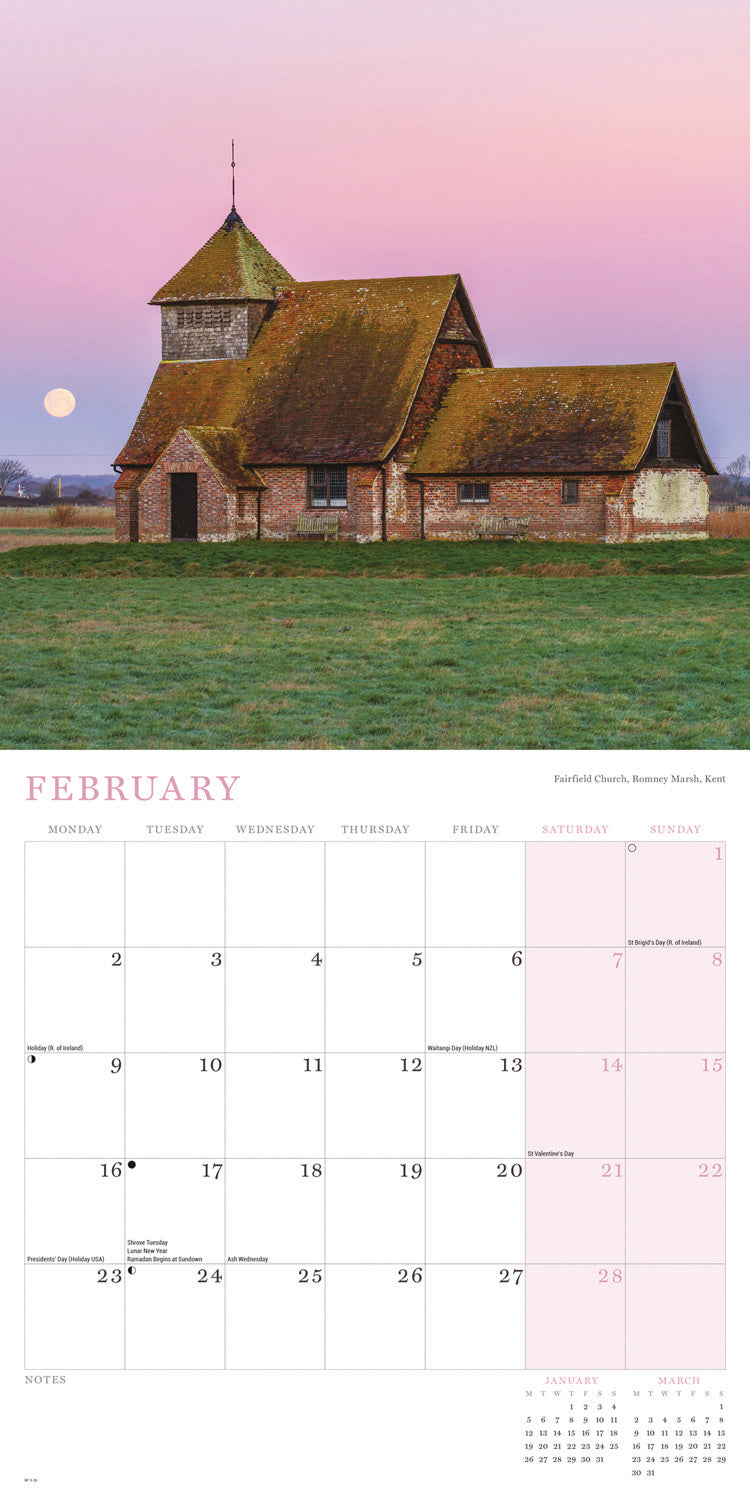 Rural Britain Wall Calendar 2026
