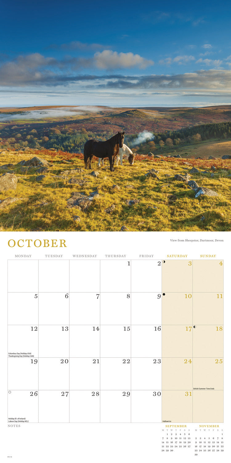 Rural Britain Wall Calendar 2026