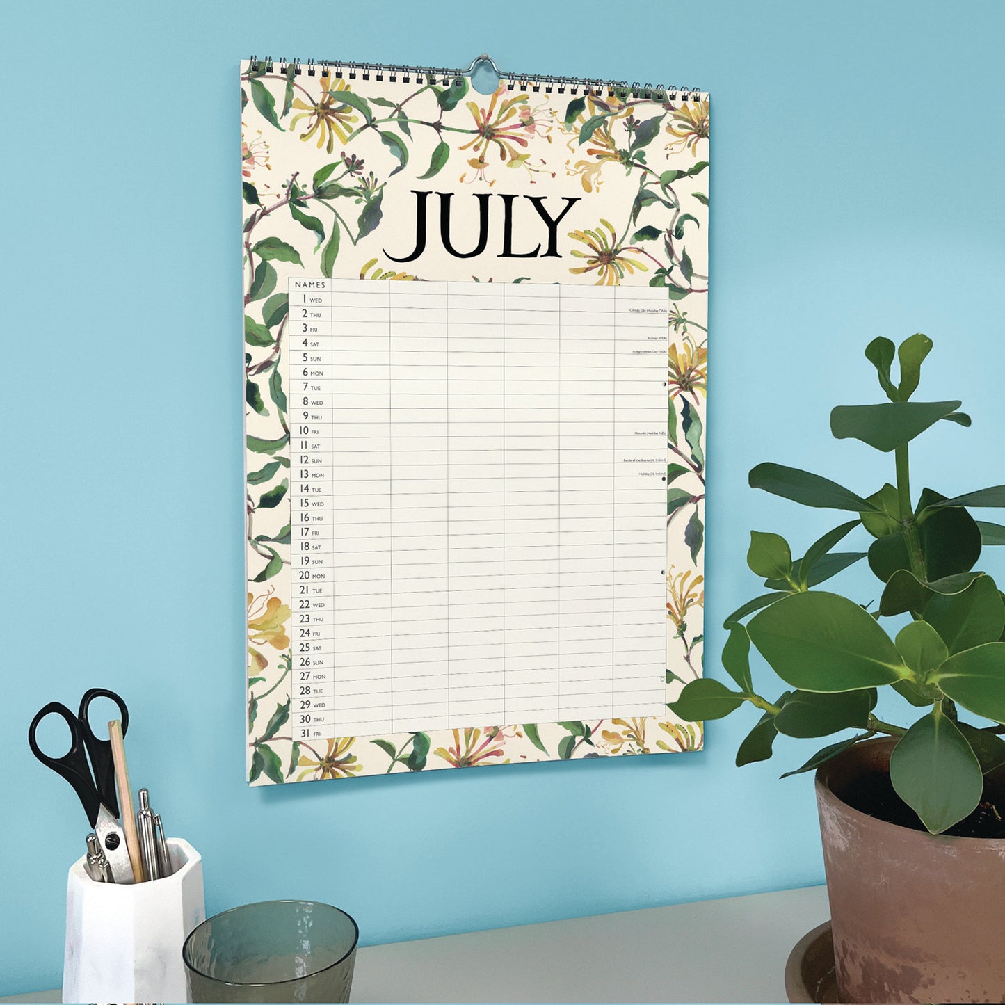 Emma Bridgewater Garden Flowers Planner A3 Calendar 2026