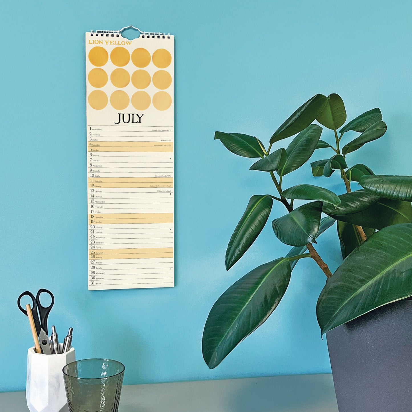 Emma Bridgewater, Colour Palette Slim Calendar 2026