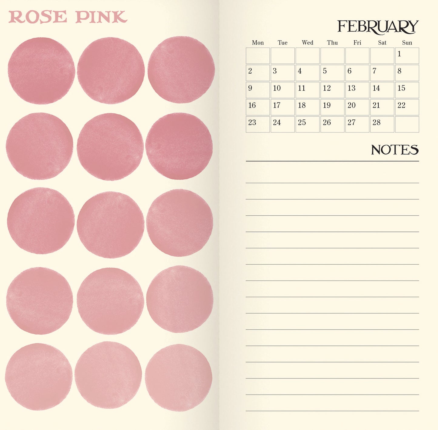Emma Bridgewater, Colour Palette Slim Dlx Diary 2026