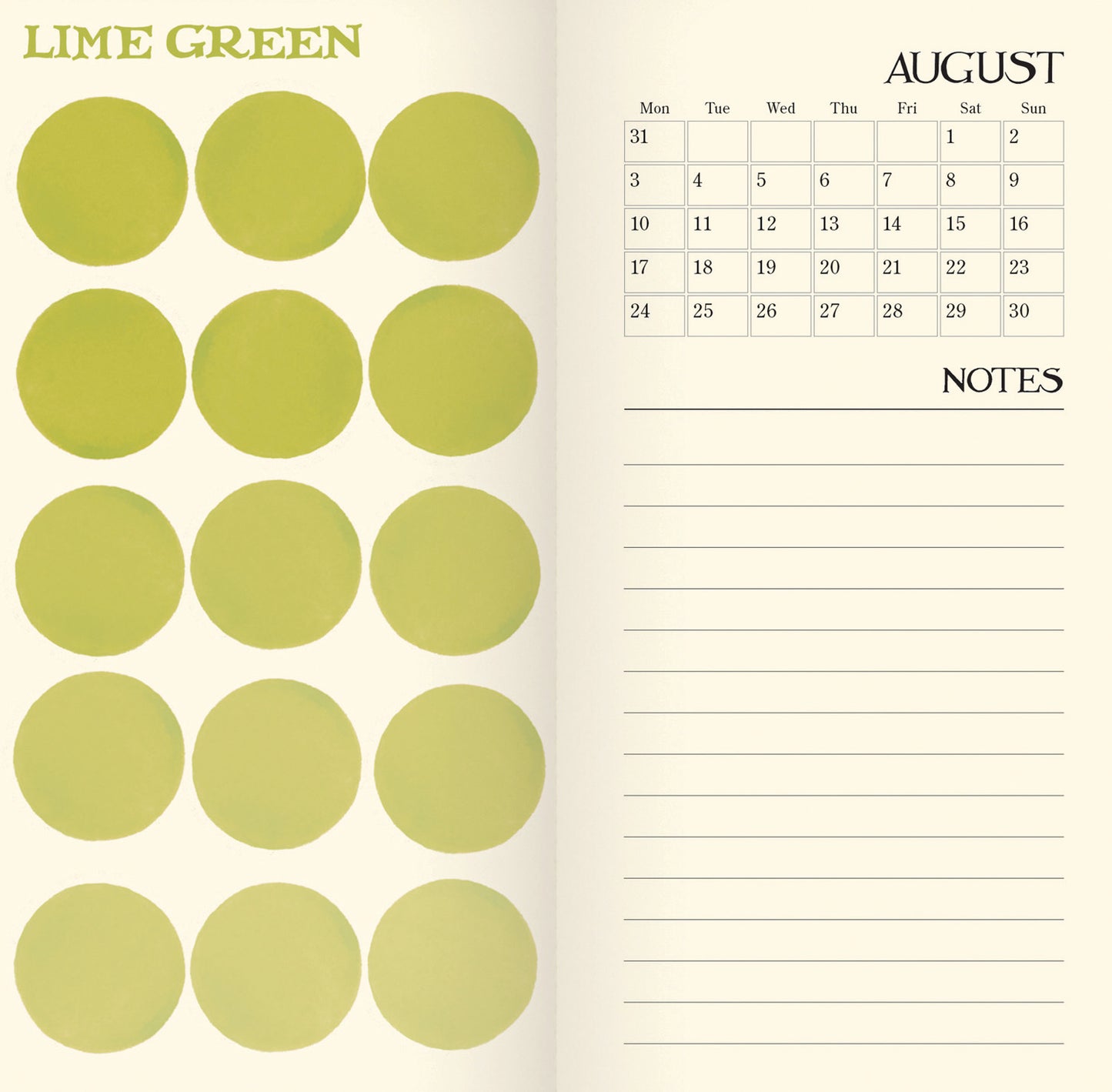 Emma Bridgewater, Colour Palette Slim Dlx Diary 2026