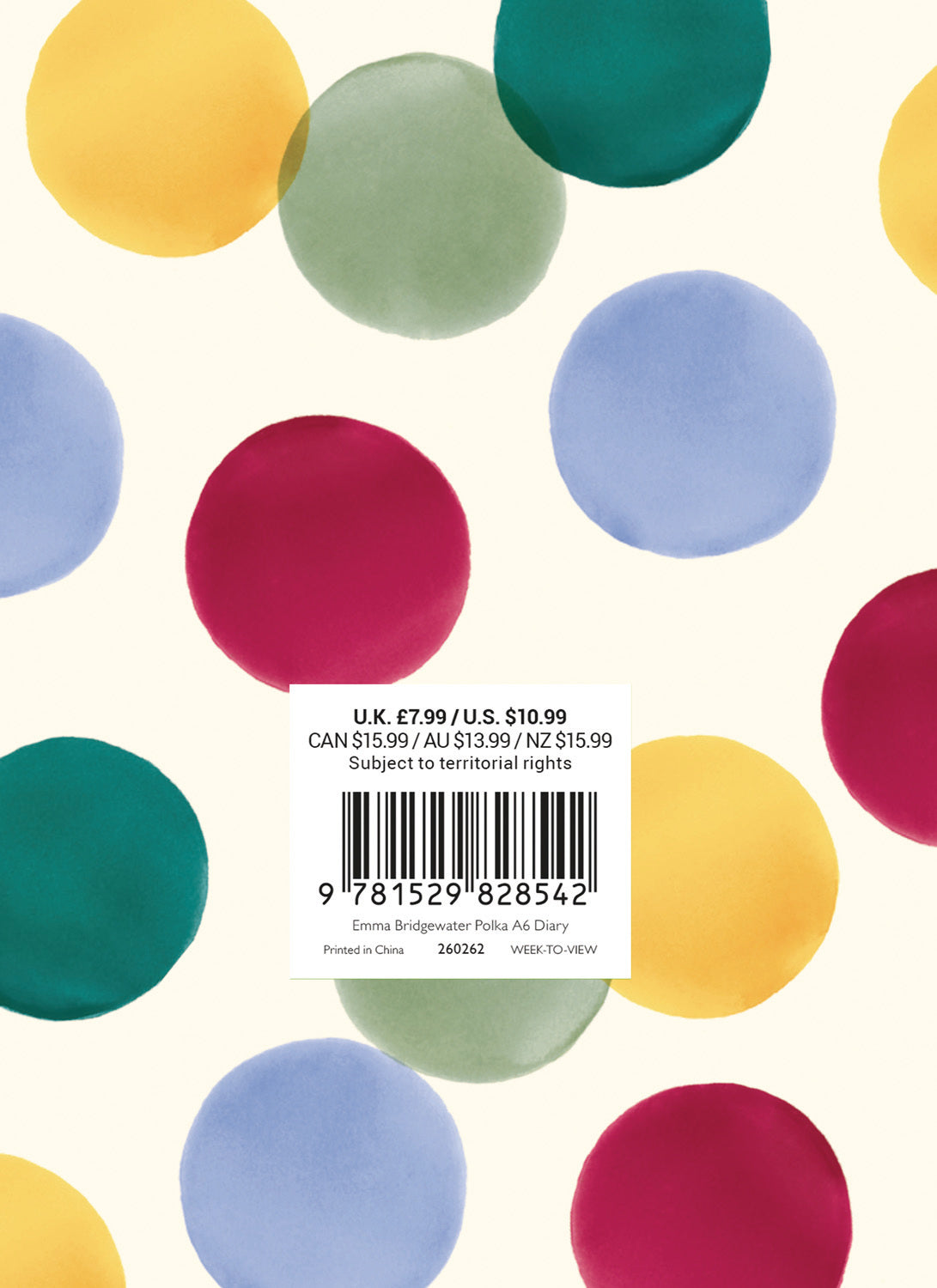 Emma Bridgewater, Big Polka Dot A6 Diary 2026