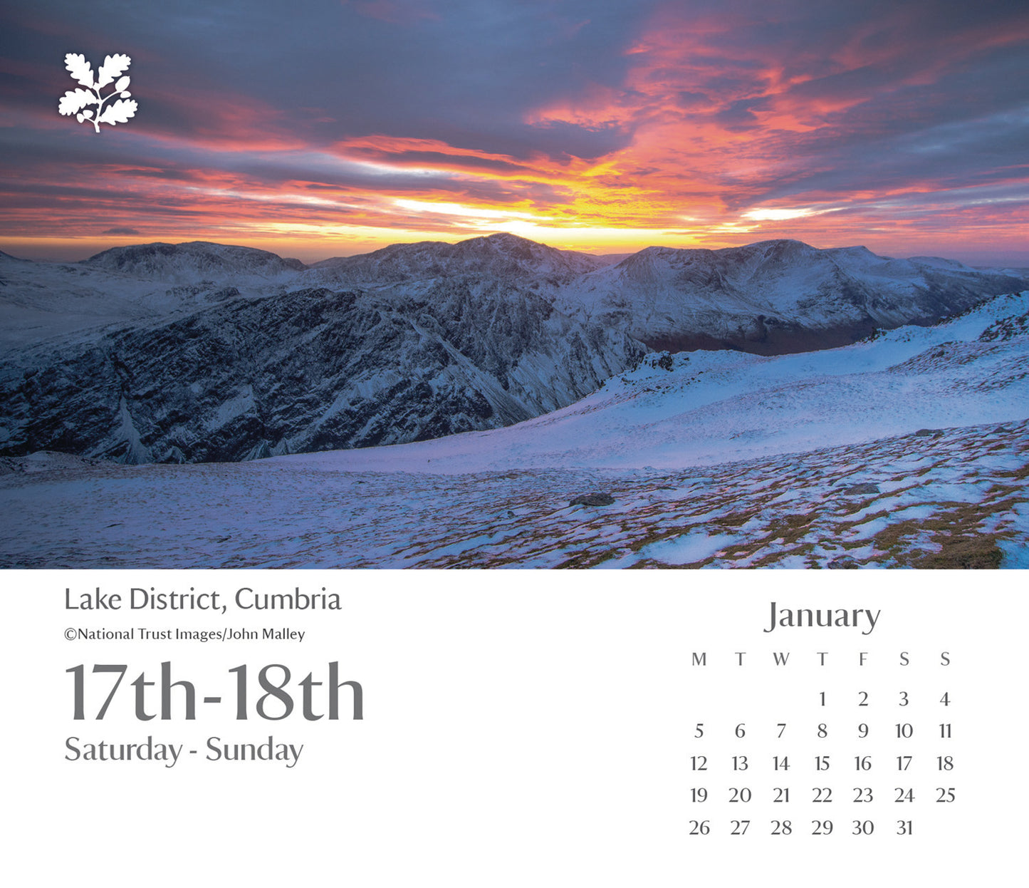 National Trust Escape B Calendar 2026