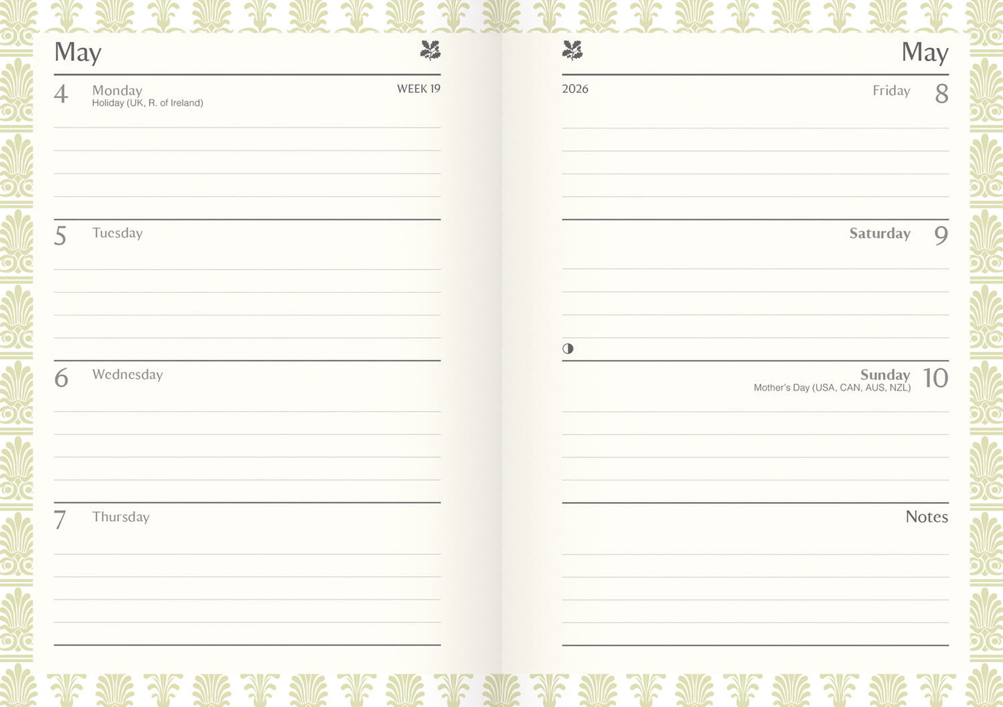 National Trust Illustrated A6 Diary 2026
