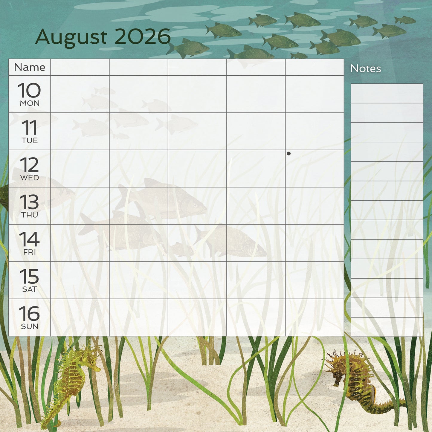 National Trust WTV Planner Wall Calendar 2026
