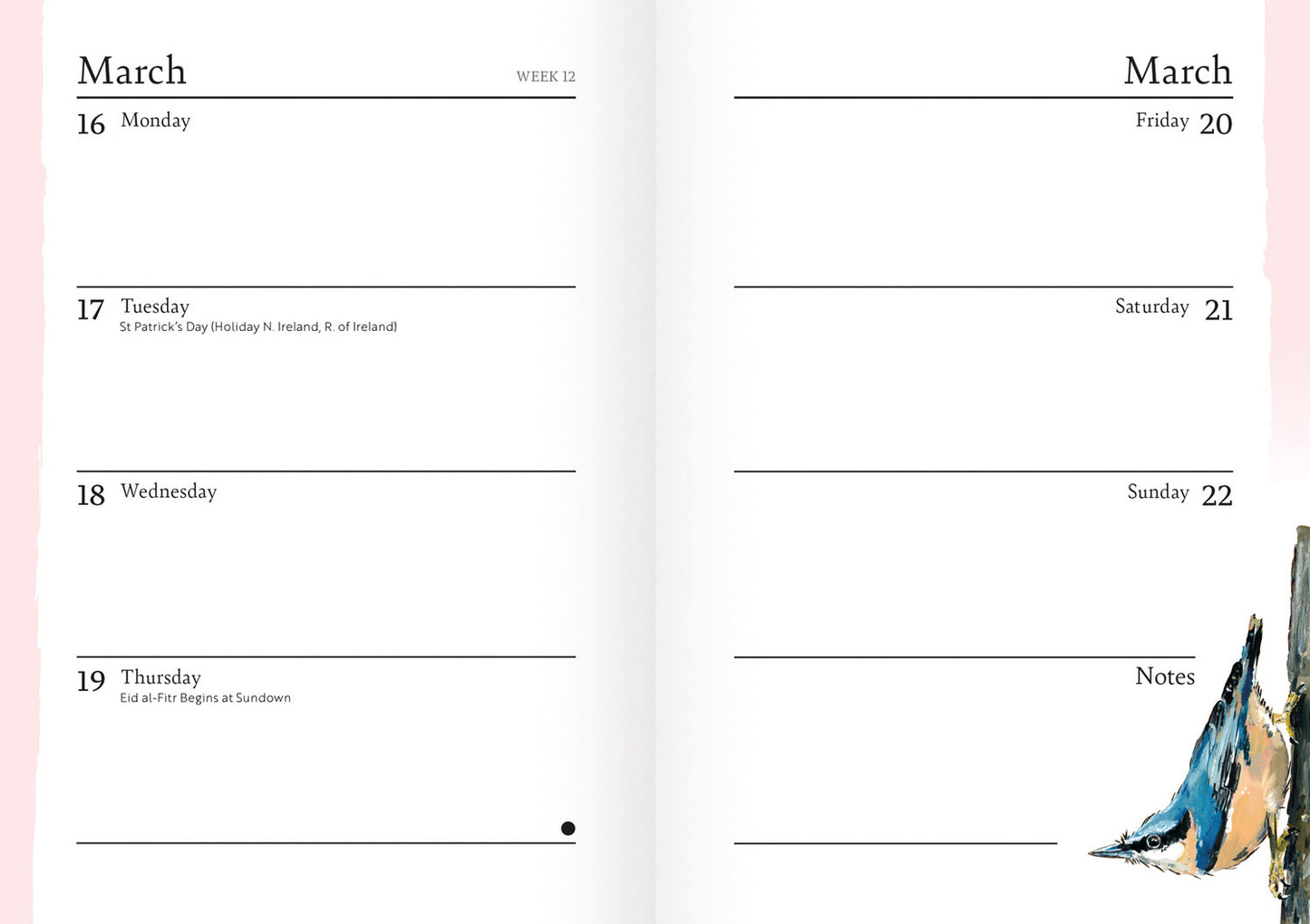 RSPB A6 Diary 2026